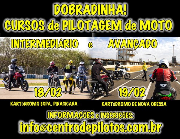 Escola de Pilotagem para motos e Track Day