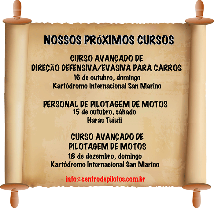 Curso de pilotagem de carros